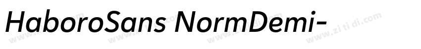 HaboroSans NormDemi字体转换